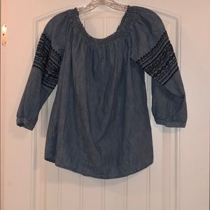 GAP Chambray OTS Blouse